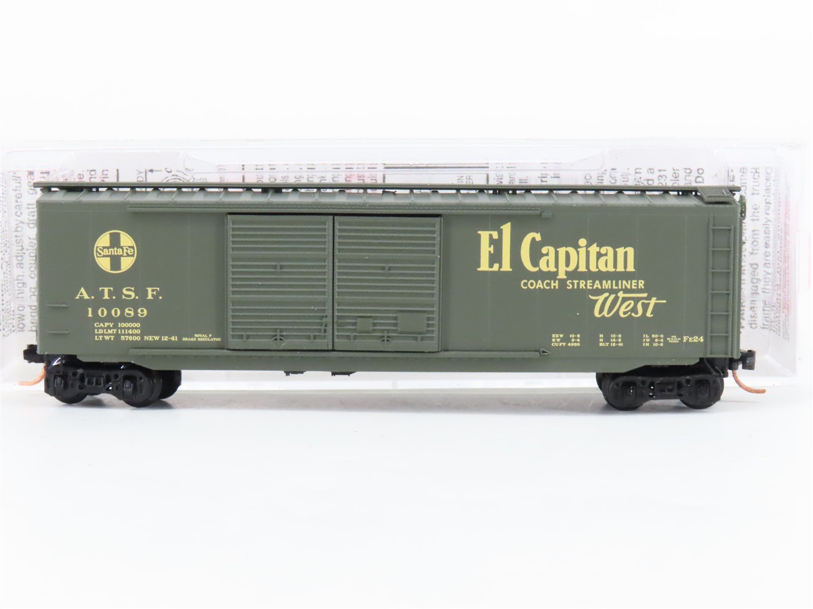 N Scale Micro-Trains MTL 34280 ATSF Railway "El Capitan West" 50' Boxcar #10055