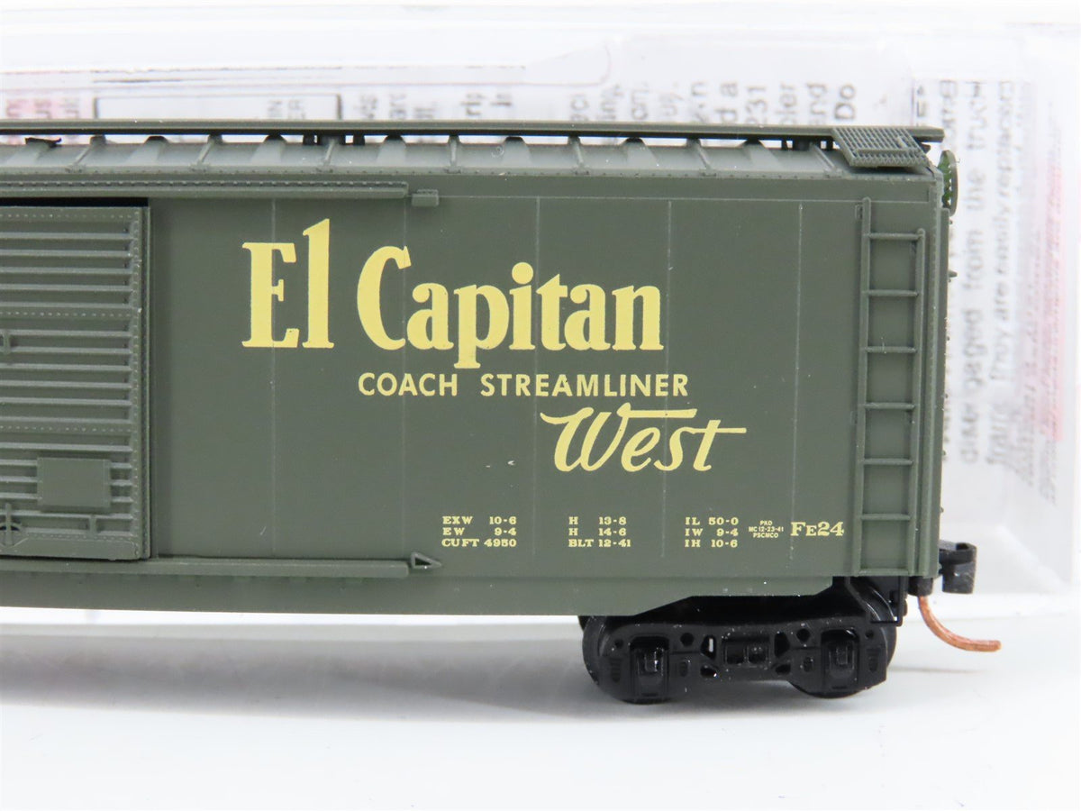N Scale Micro-Trains MTL 34280 ATSF Railway &quot;El Capitan West&quot; 50&#39; Boxcar #10055