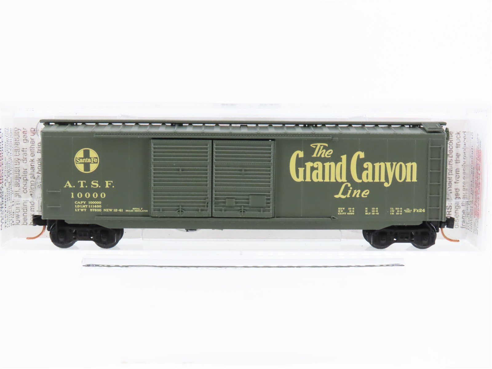 N Scale Micro-Trains MTL 34260 ATSF Santa Fe Grand Canyon 50' Boxcar #10000