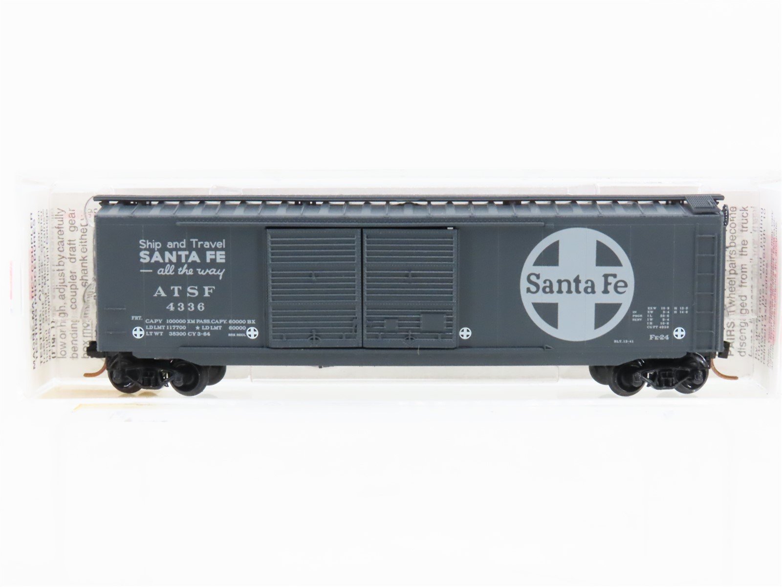N Scale Micro-Trains MTL 34250 ATSF Santa Fe 50' Standard Boxcar #4336