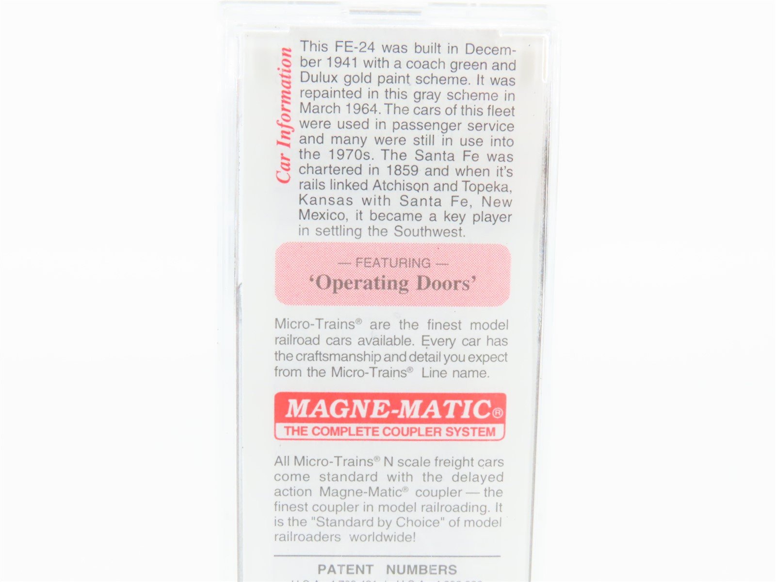 N Scale Micro-Trains MTL 34250 ATSF Santa Fe 50' Standard Boxcar #4336