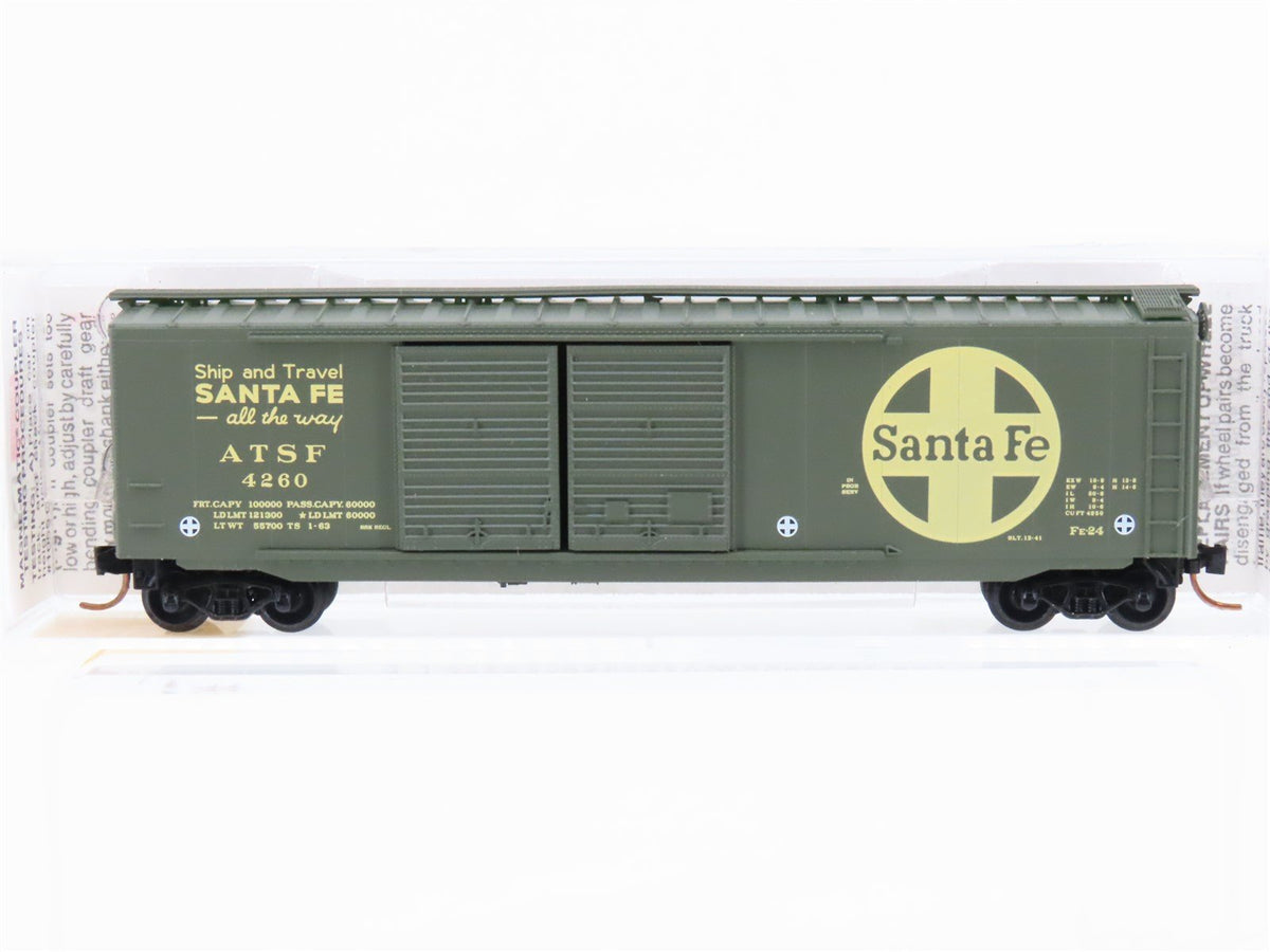 N Scale Micro-Trains MTL 34240 ATSF Santa Fe 50&#39; Standard Boxcar #4260
