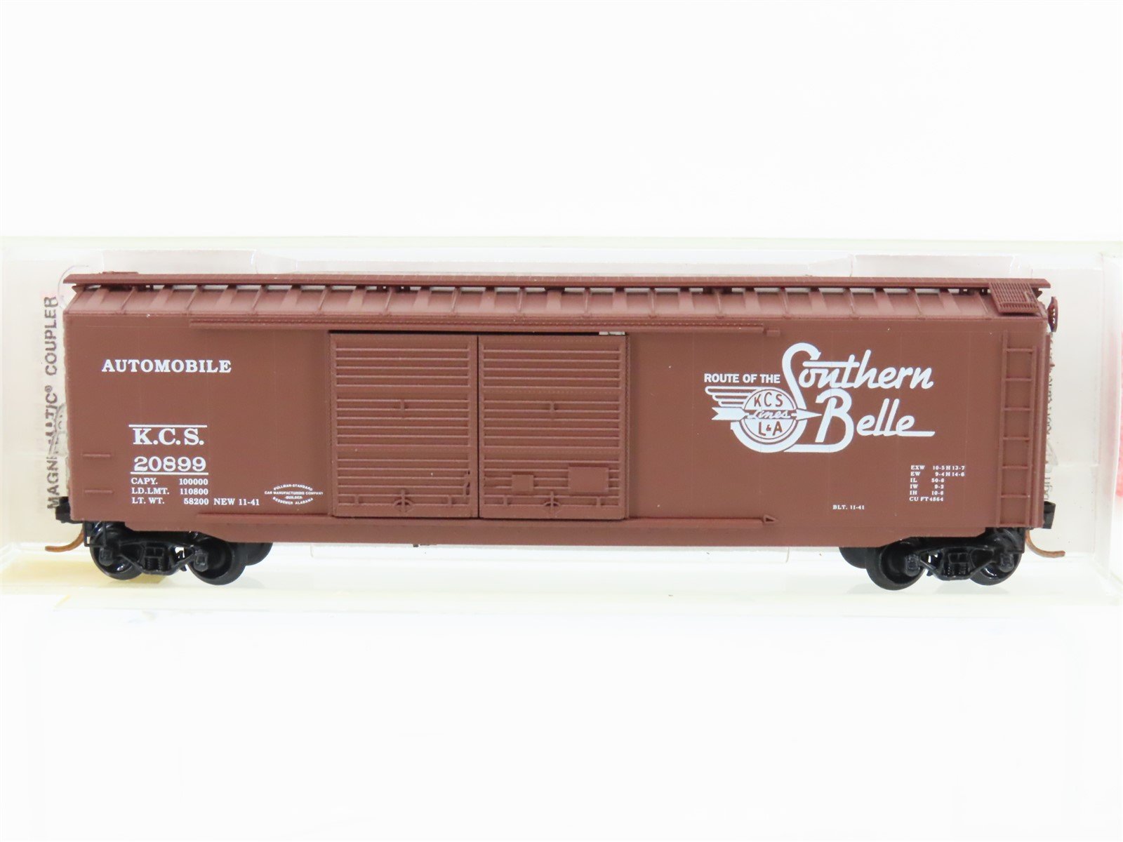 N Scale Micro-Trains MTL 34230 KCS "Southern Belle" 50' Boxcar #2089