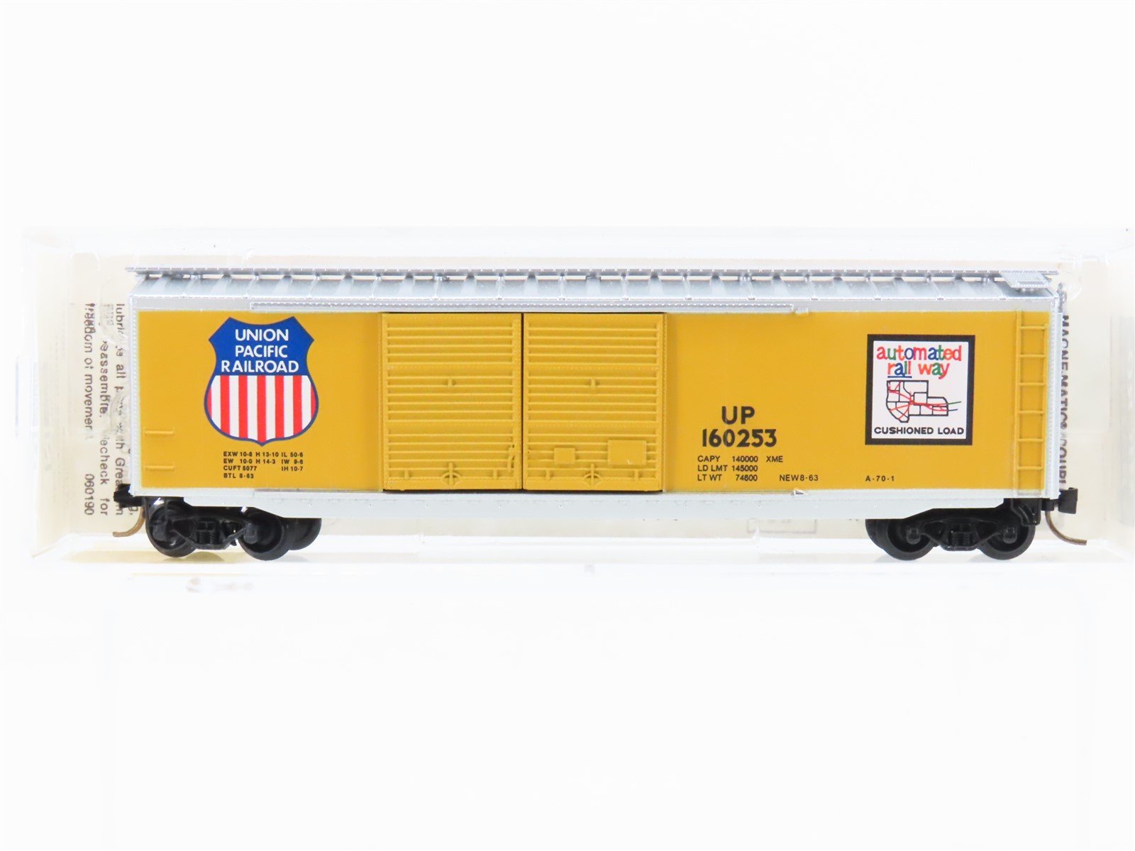 N Scale Micro-Trains MTL 34090 UP Union Pacific Automated 50' Boxcar #160253