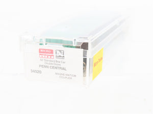 N Scale Micro-Trains MTL 34020 PC Penn Central 50' Standard Boxcar #174433