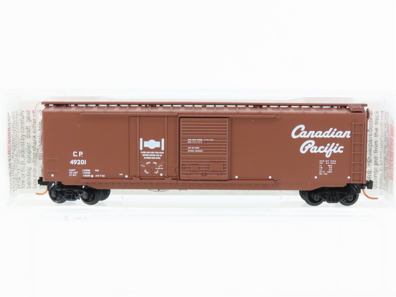 N Scale Micro-Trains MTL 33140 CP Canadian Pacific 50' Standard Boxcar #49201