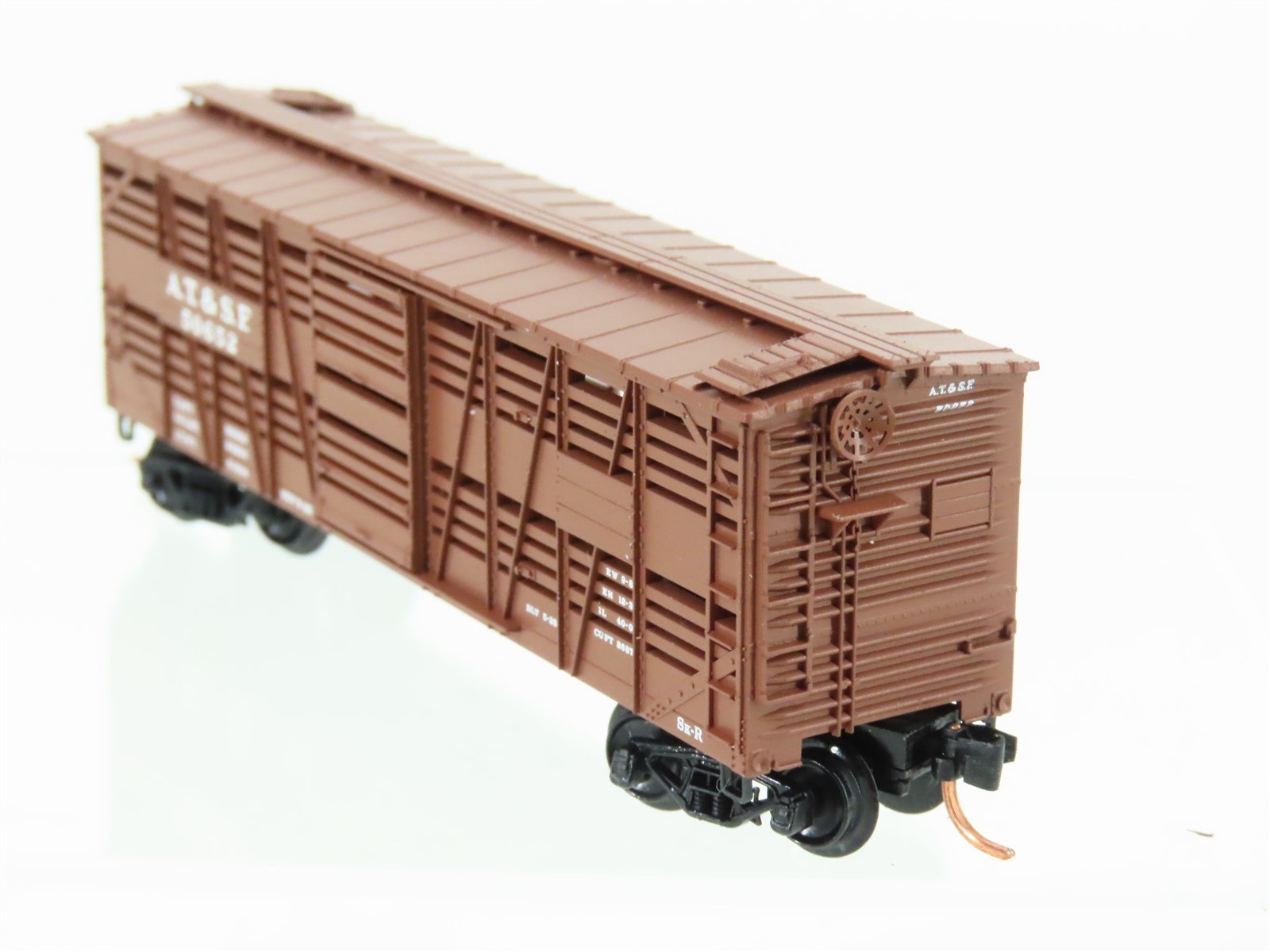 N Scale Micro-Trains MTL 35080 ATSF Santa Fe 40' Dispatch Stock Car #50652