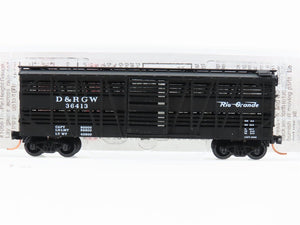 N Scale Micro-Trains MTL 35090 DRGW Rio Grande 40' Dispatch Stock Car #36413
