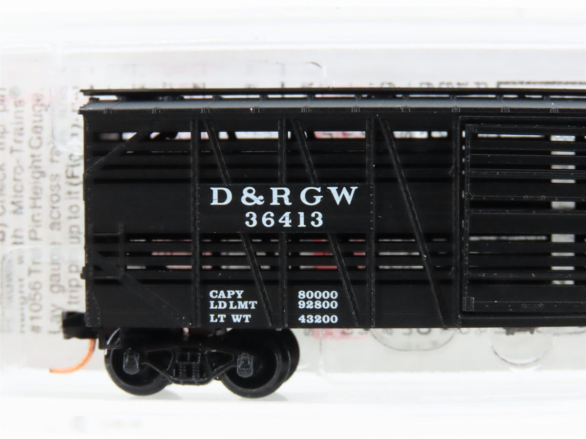 N Scale Micro-Trains MTL 35090 DRGW Rio Grande 40&#39; Dispatch Stock Car #36413