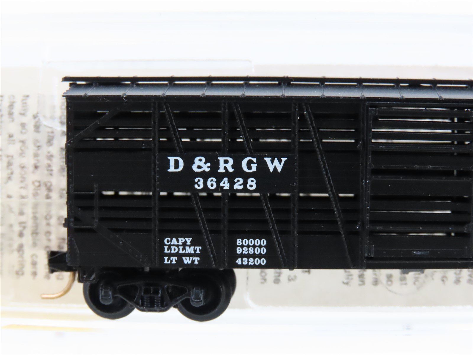 N Scale Micro-Trains MTL 35090 DRGW Rio Grande 40' Dispatch Stock Car #36428