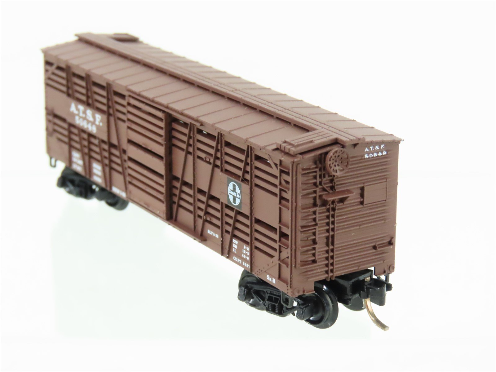 N Scale Micro-Trains MTL 35080 ATSF Santa Fe 40' Dispatch Stock Car #50648