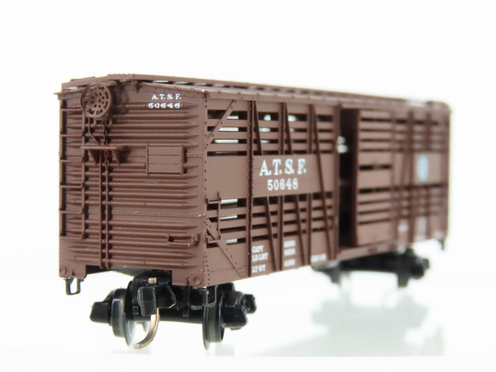 N Scale Micro-Trains MTL 35080 ATSF Santa Fe 40' Dispatch Stock Car #50648