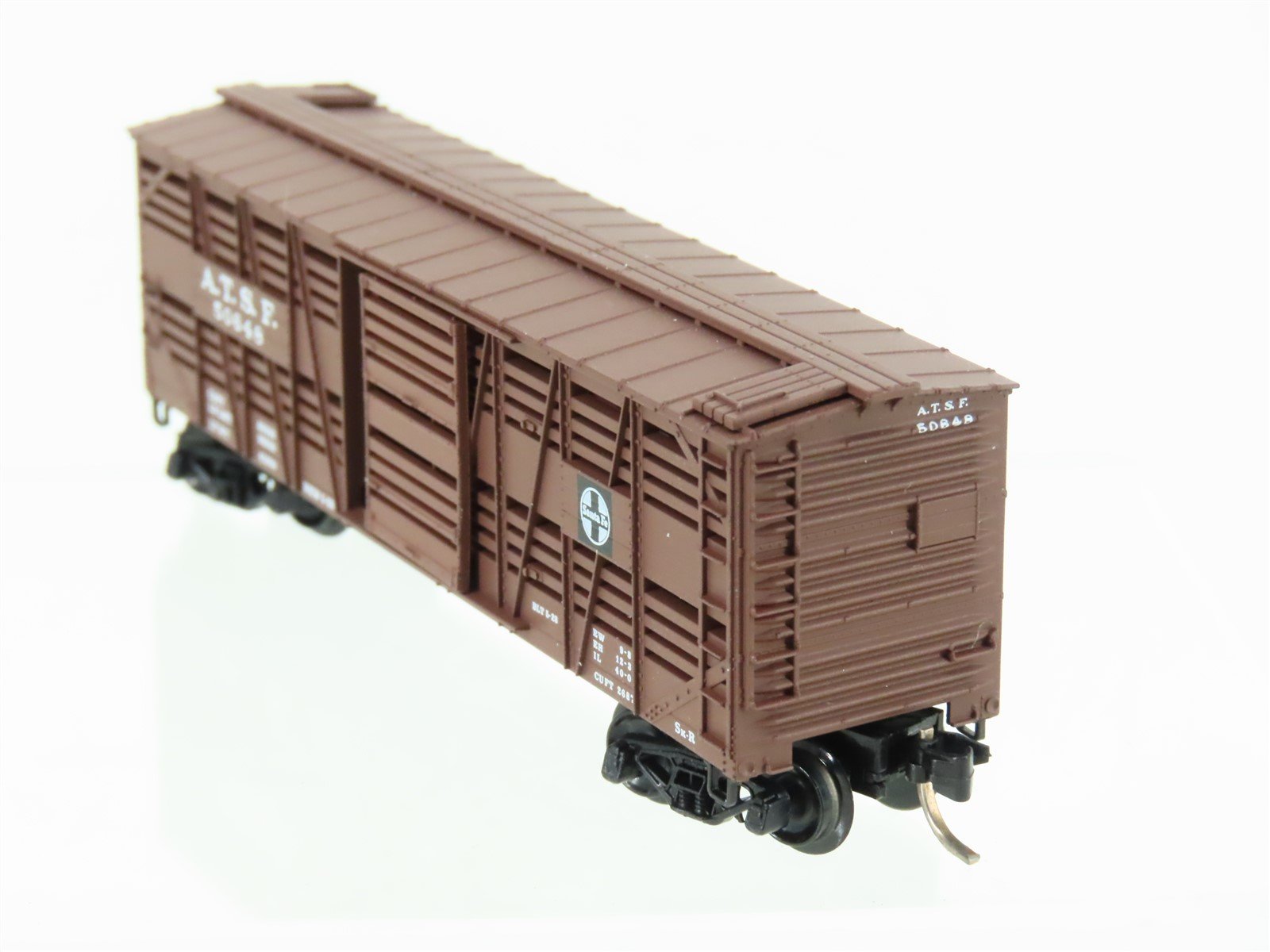 N Scale Micro-Trains MTL 35080 ATSF Santa Fe 40' Dispatch Stock Car #50648