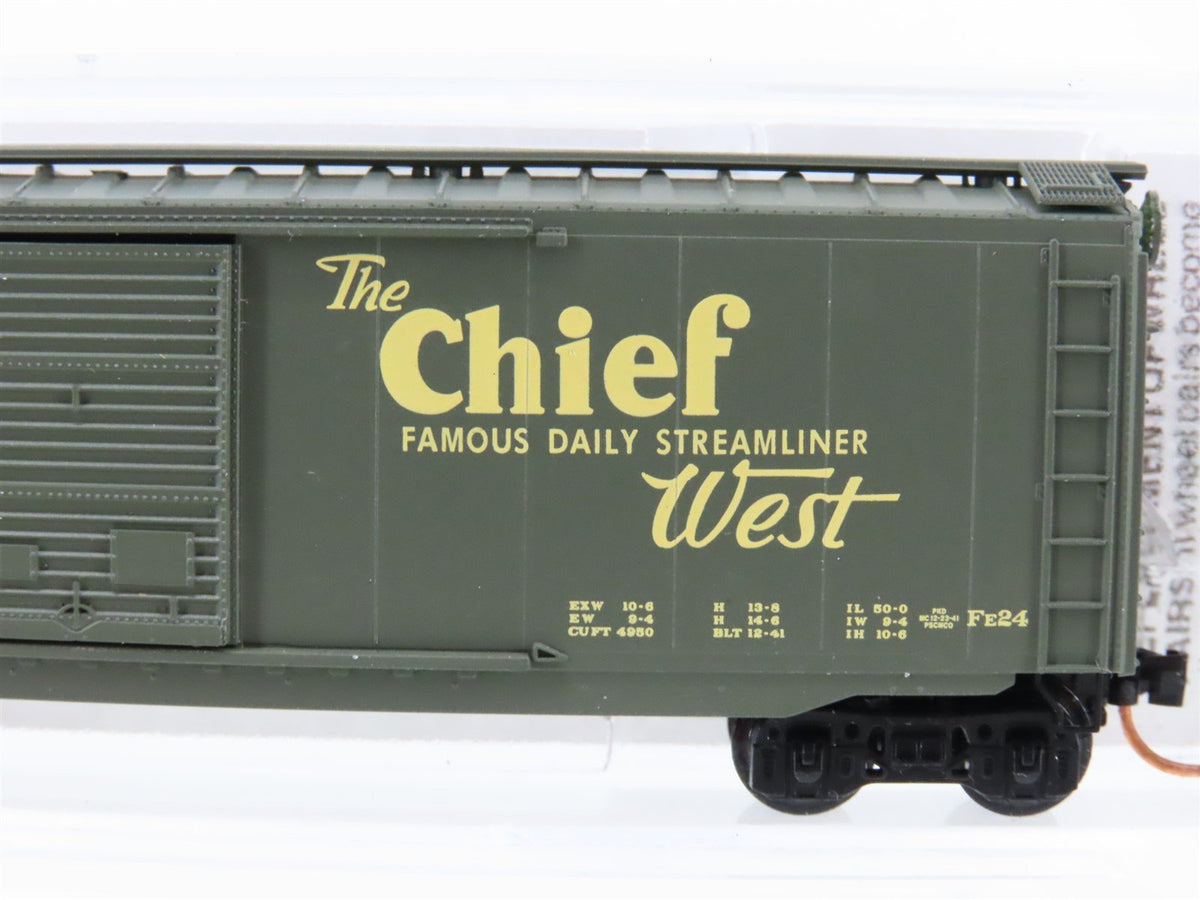 N Scale Micro-Trains MTL 34300 ATSF Santa Fe &quot;Chief West&quot; 50&#39; Boxcar #10197
