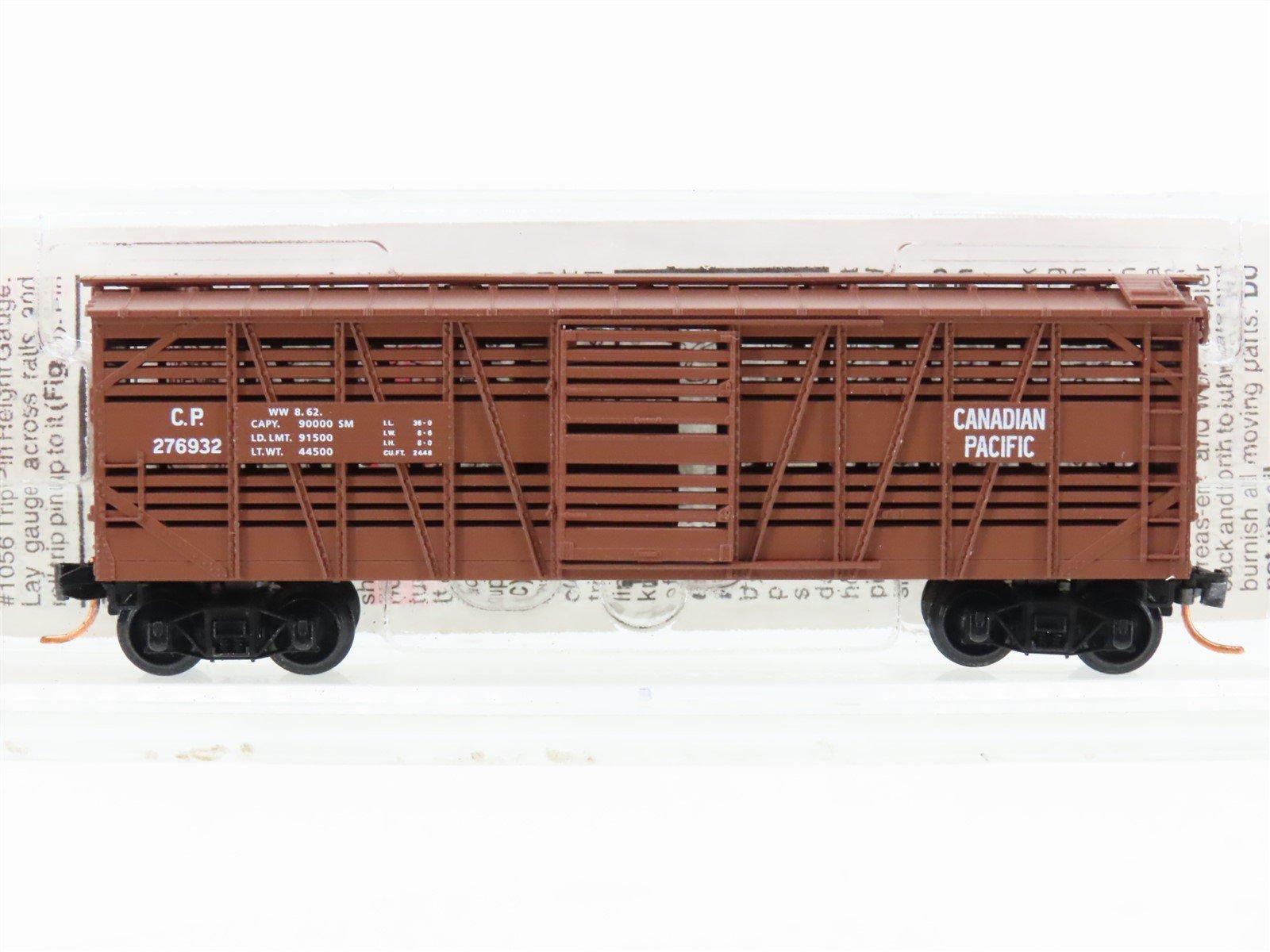 N Scale Micro-Trains MTL 35050 CP Canadian Pacific 40' Despatch Stock Car #27693