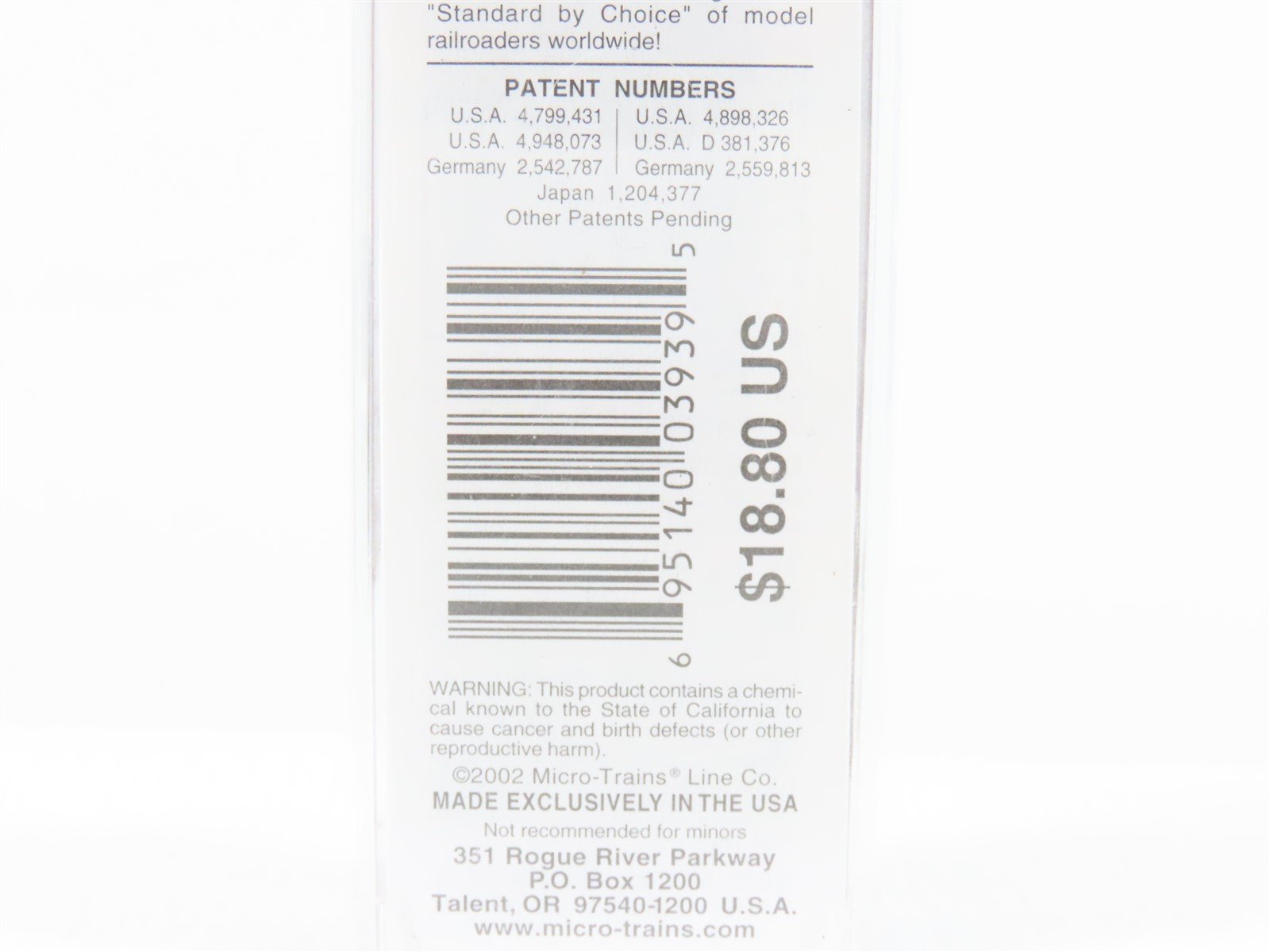 N Scale Micro-Trains MTL 37050 NP Northern Pacific 50' Standard Boxcar #7813