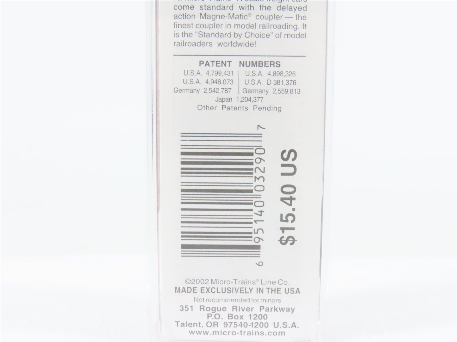 N Scale Micro-Trains MTL 37040 CNJ Jersey Central 50' Standard Boxcar #25039