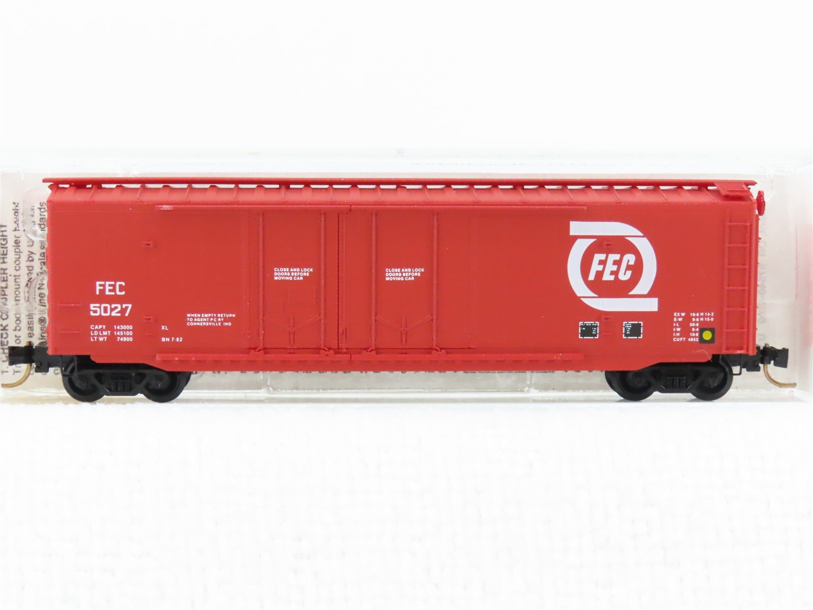 N Scale Micro-Trains MTL 36060 FEC Florida East Coast 50' Boxcar #5027