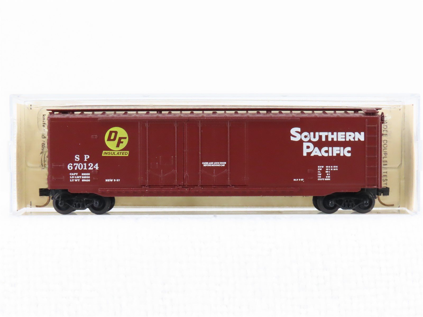 N Scale Micro-Trains/Kadee 36040 SP Southern Pacific 50' Standard Boxcar #670124