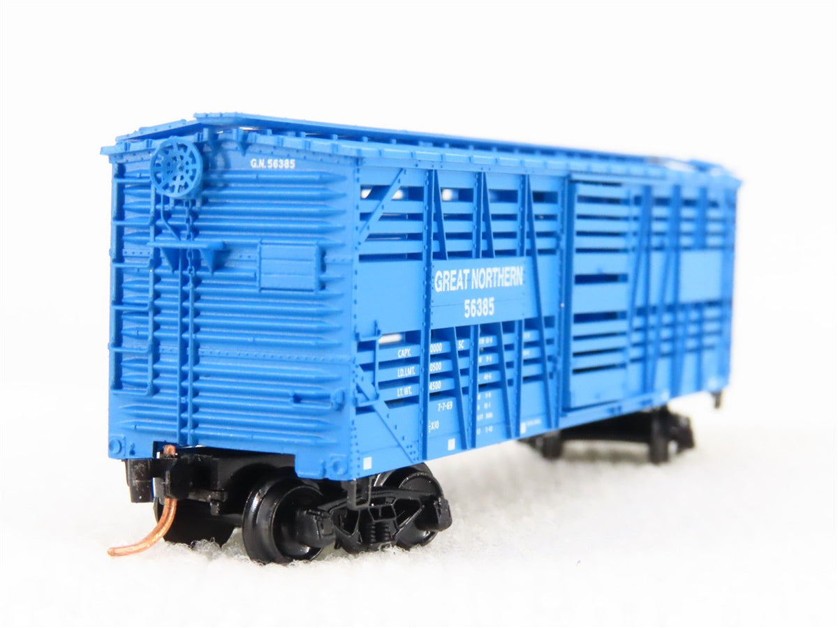 N Scale Micro-Trains MTL 35170 GN Big Sky Blue 40&#39; Despatch Stock Car #56385