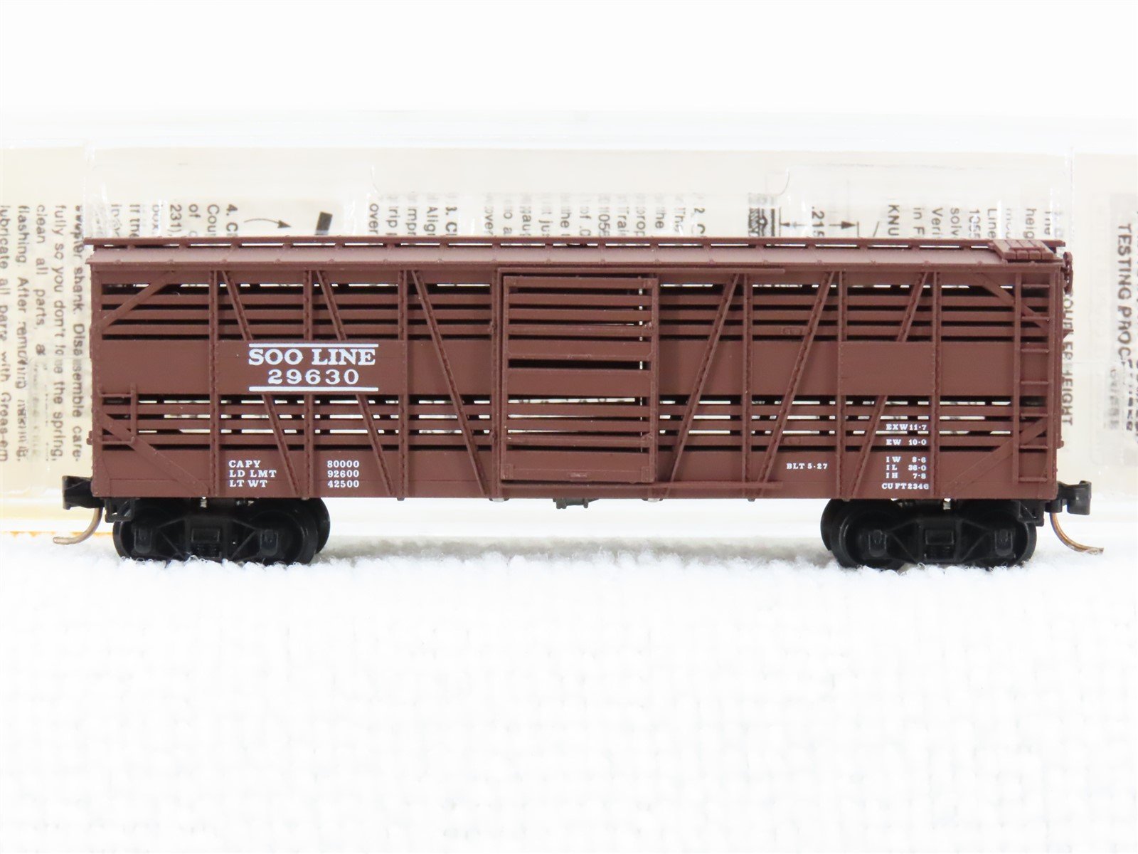 N Scale Micro-Trains MTL 35140 SOO Line 40' Despatch Stock Car #29630