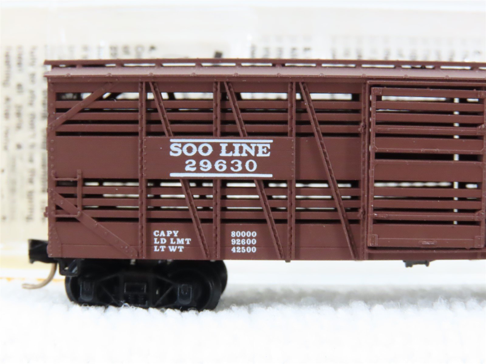 N Scale Micro-Trains MTL 35140 SOO Line 40' Despatch Stock Car #29630