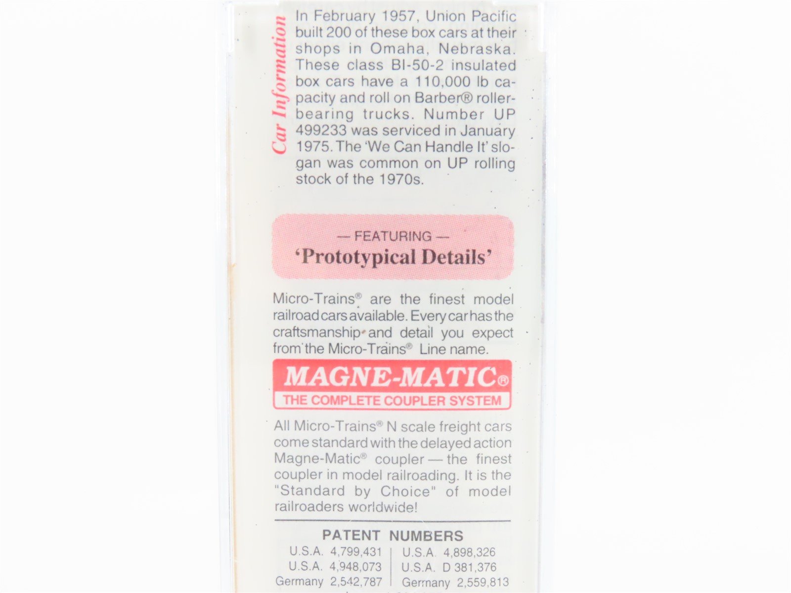 N Micro-Trains MTL 38300 UP Union Pacific 