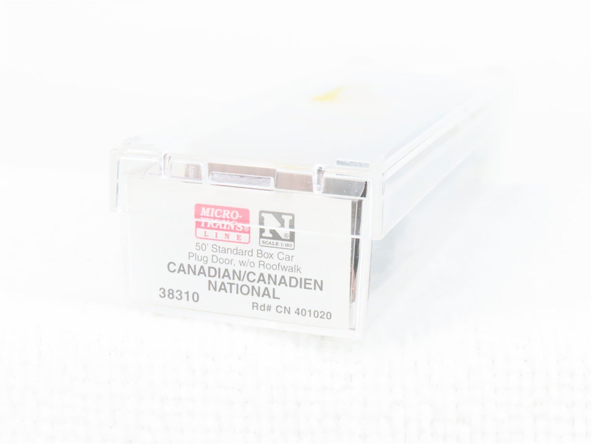 N Scale Micro-Trains MTL 38310 CN Canadian National 50&#39; Boxcar #401020