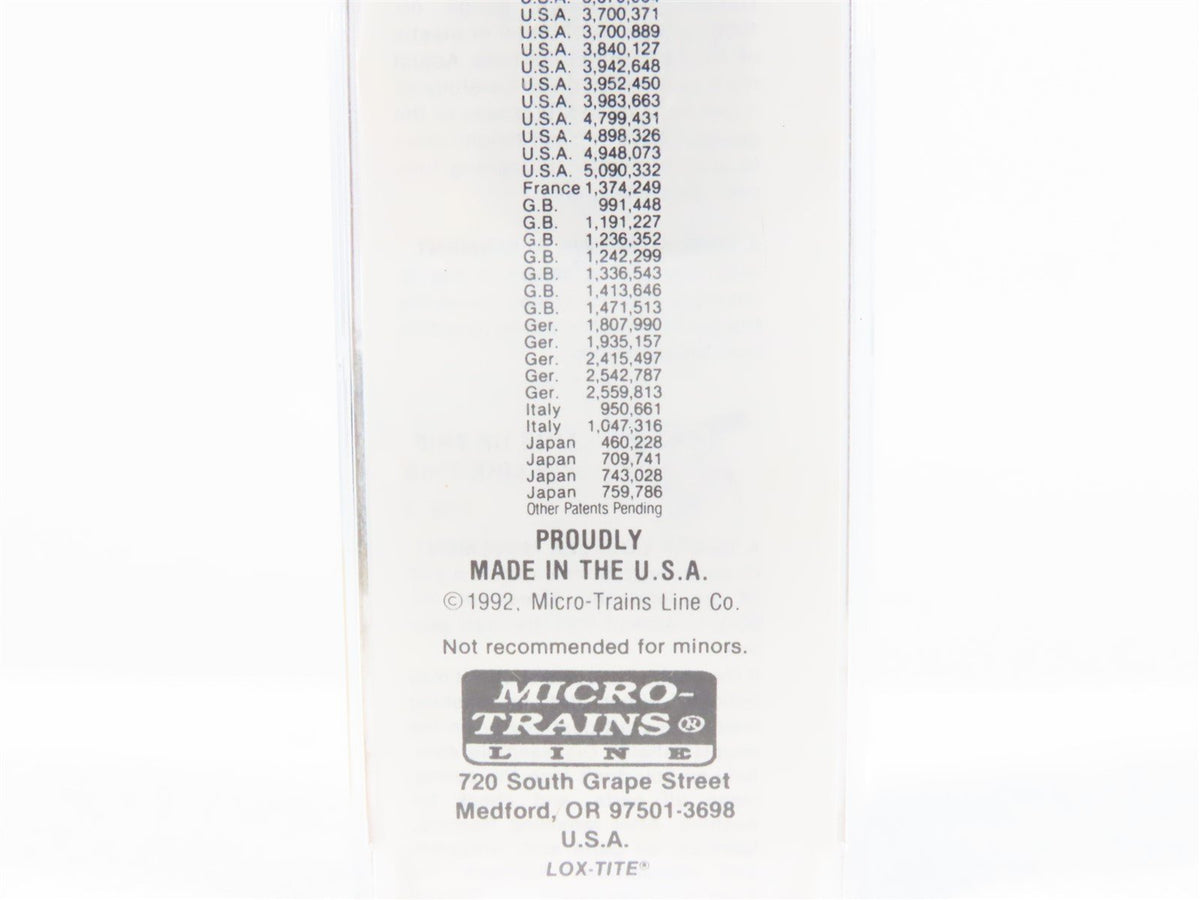 N Scale Micro-Trains MTL 35130 CB&amp;Q Burlington Route 40&#39; Stockcar #52002