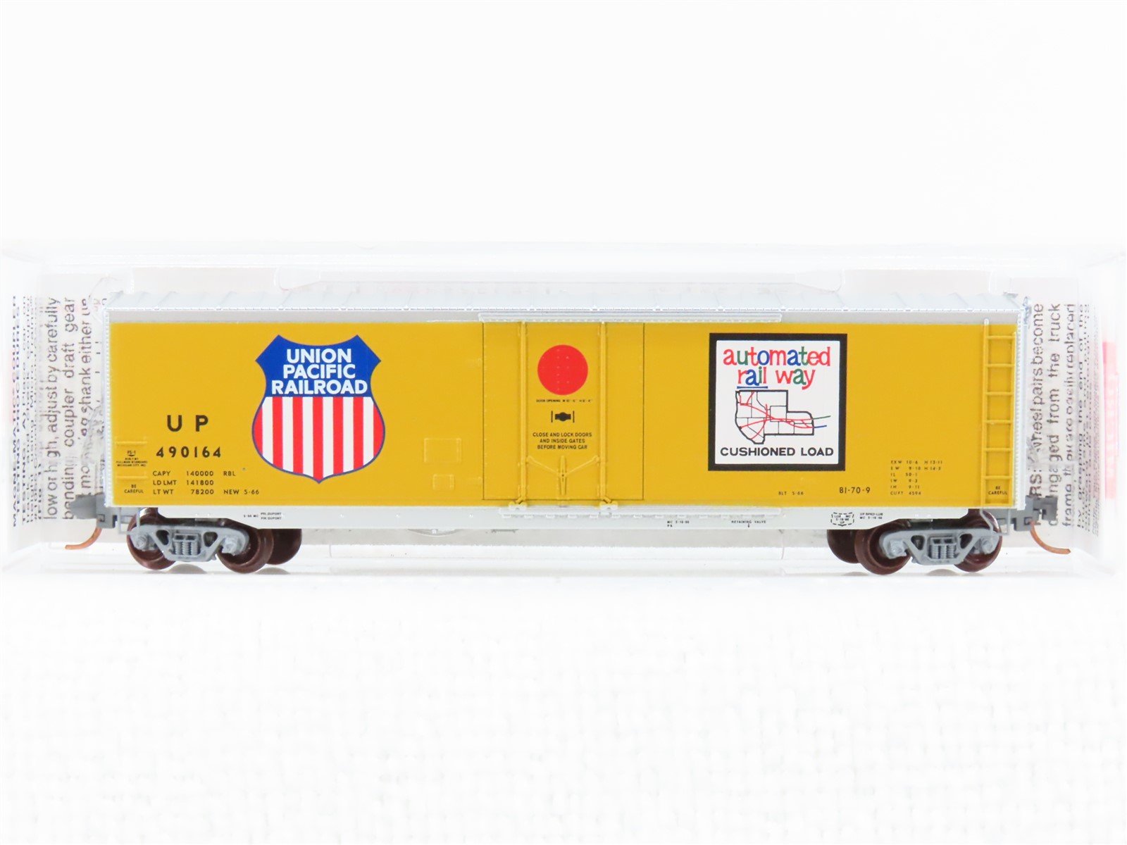 N Scale Micro-Trains MTL 38280 UP Union Pacific Automated 50' Boxcar #490164