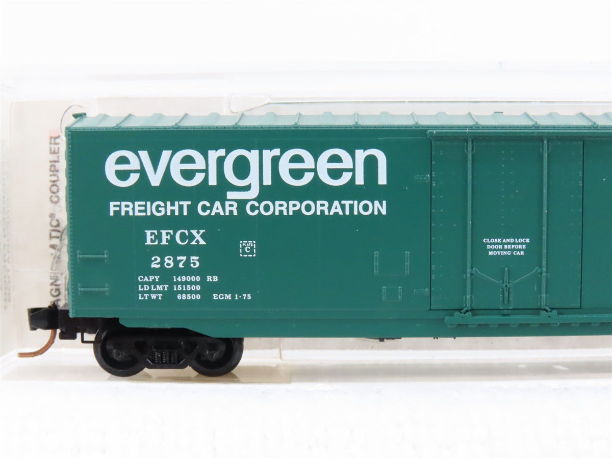 N Scale Micro-Trains MTL 38260 EFCX Evergreen Freight 50&#39; Standard Boxcar #2875