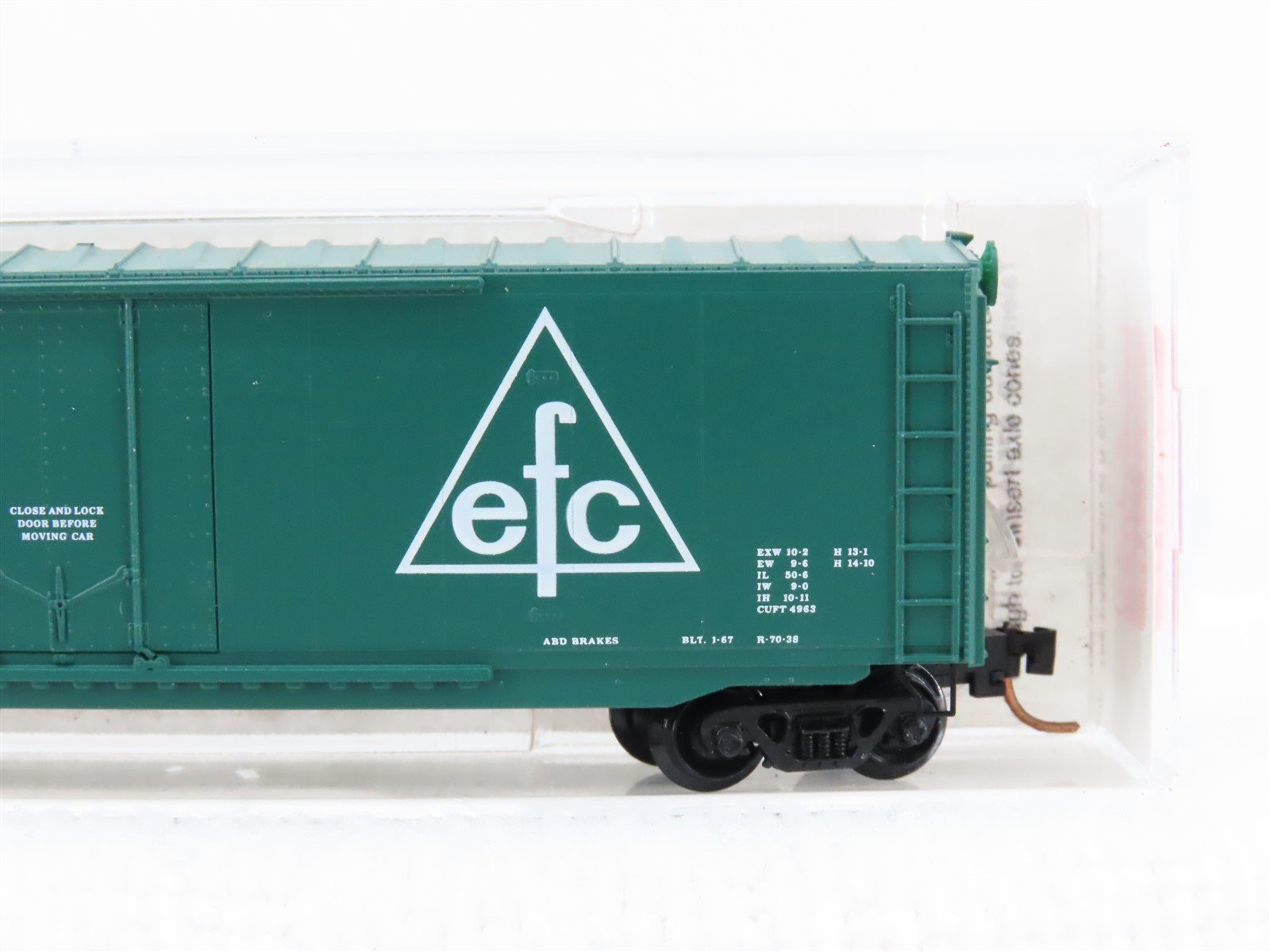 N Scale Micro-Trains MTL 38260 EFCX Evergreen Freight 50' Standard Boxcar #2875