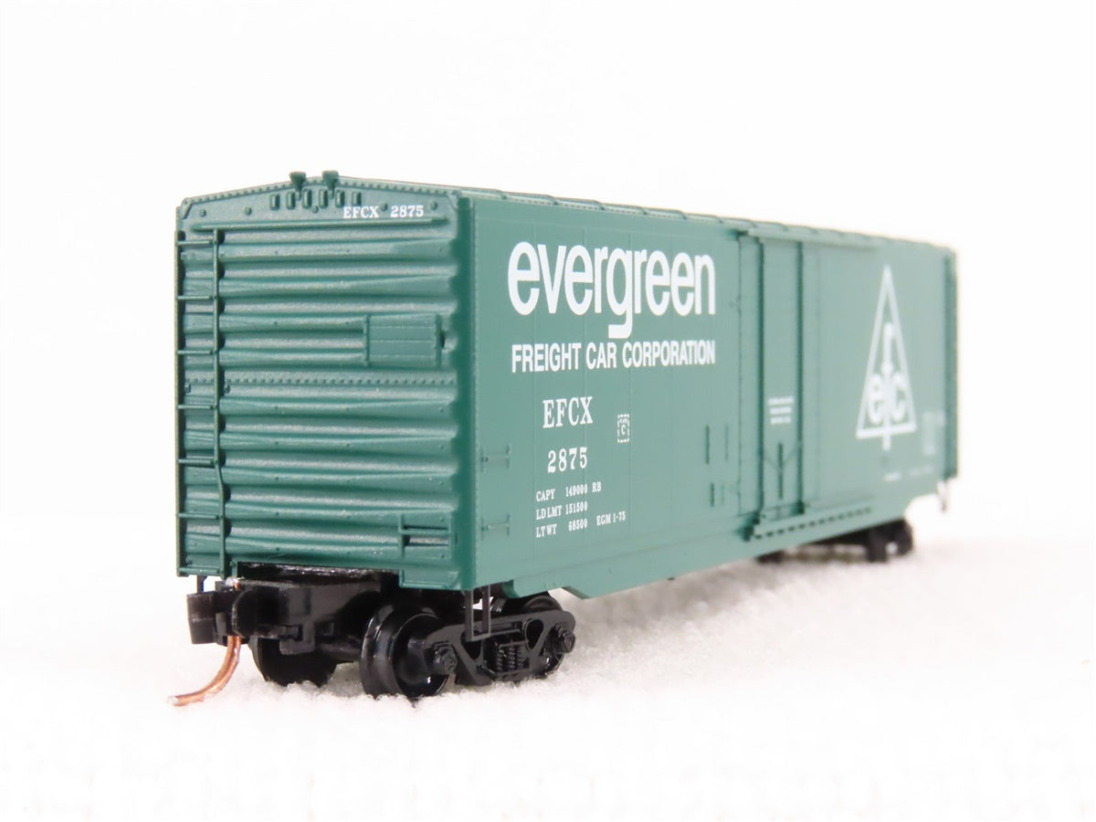 N Scale Micro-Trains MTL 38260 EFCX Evergreen Freight 50&#39; Standard Boxcar #2875