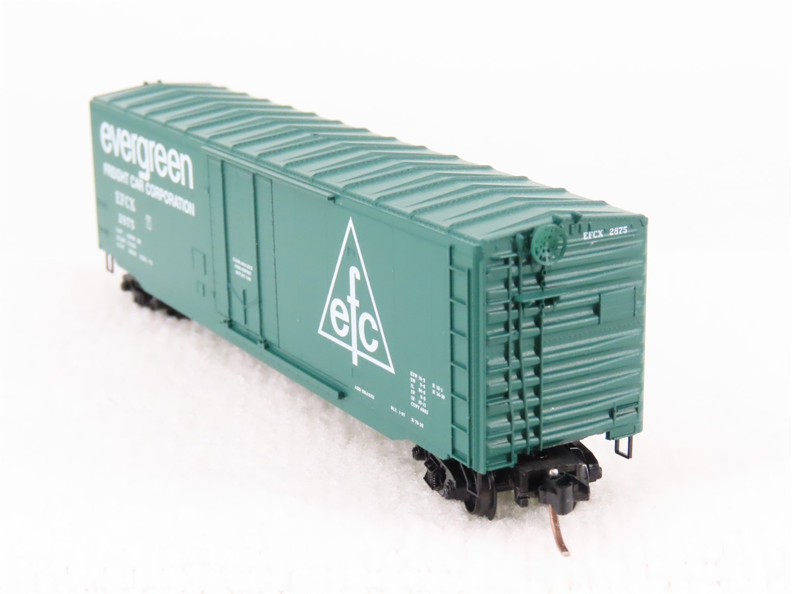 N Scale Micro-Trains MTL 38260 EFCX Evergreen Freight 50' Standard Boxcar #2875
