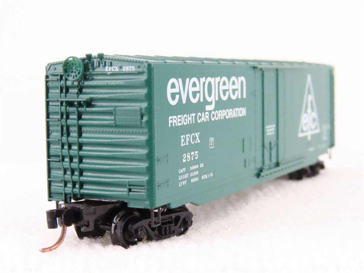 N Scale Micro-Trains MTL 38260 EFCX Evergreen Freight 50&#39; Standard Boxcar #2875