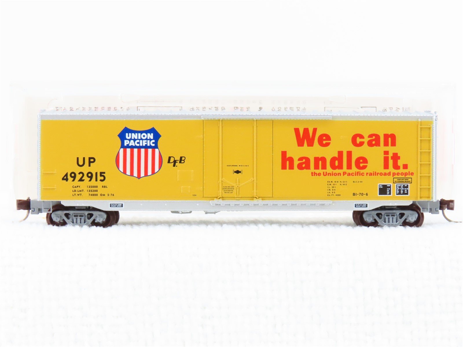 N Scale Micro-Trains MTL 38240 UP Union Pacific 50' Standard Boxcar #492915