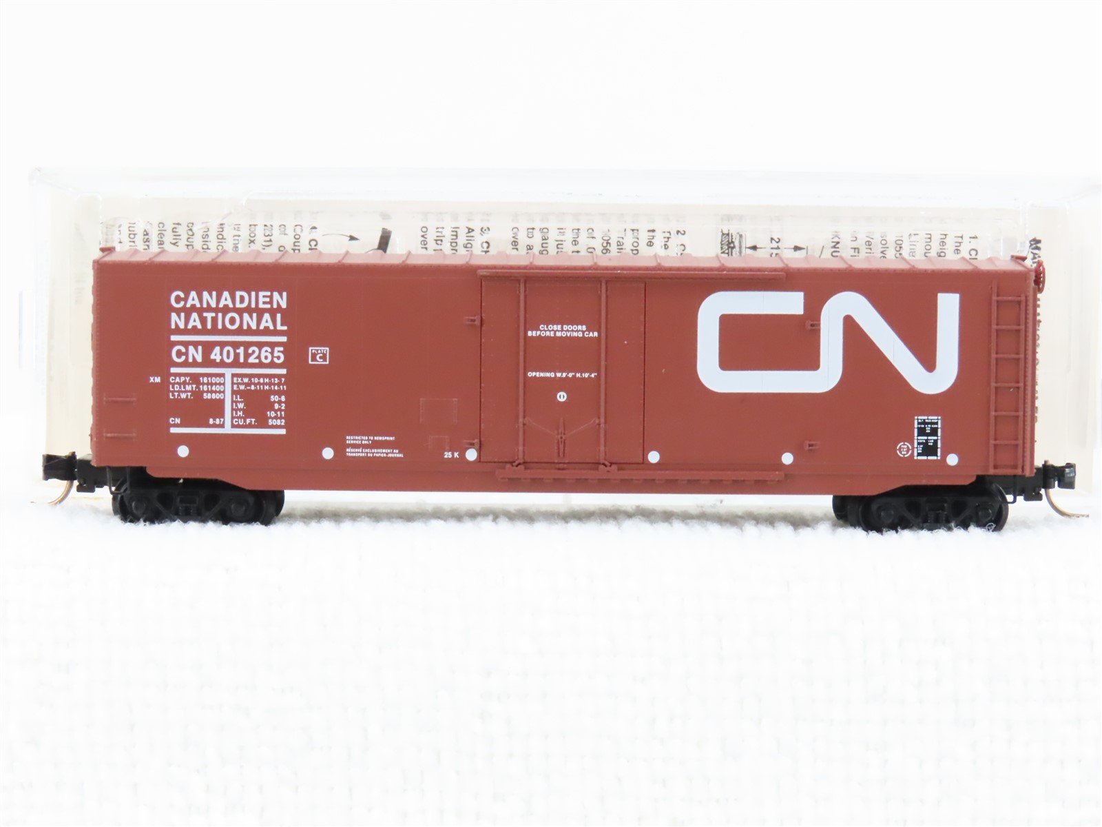 N Scale Micro-Trains MTL 38190 CN Canadian National 50' Standard Boxcar #401265