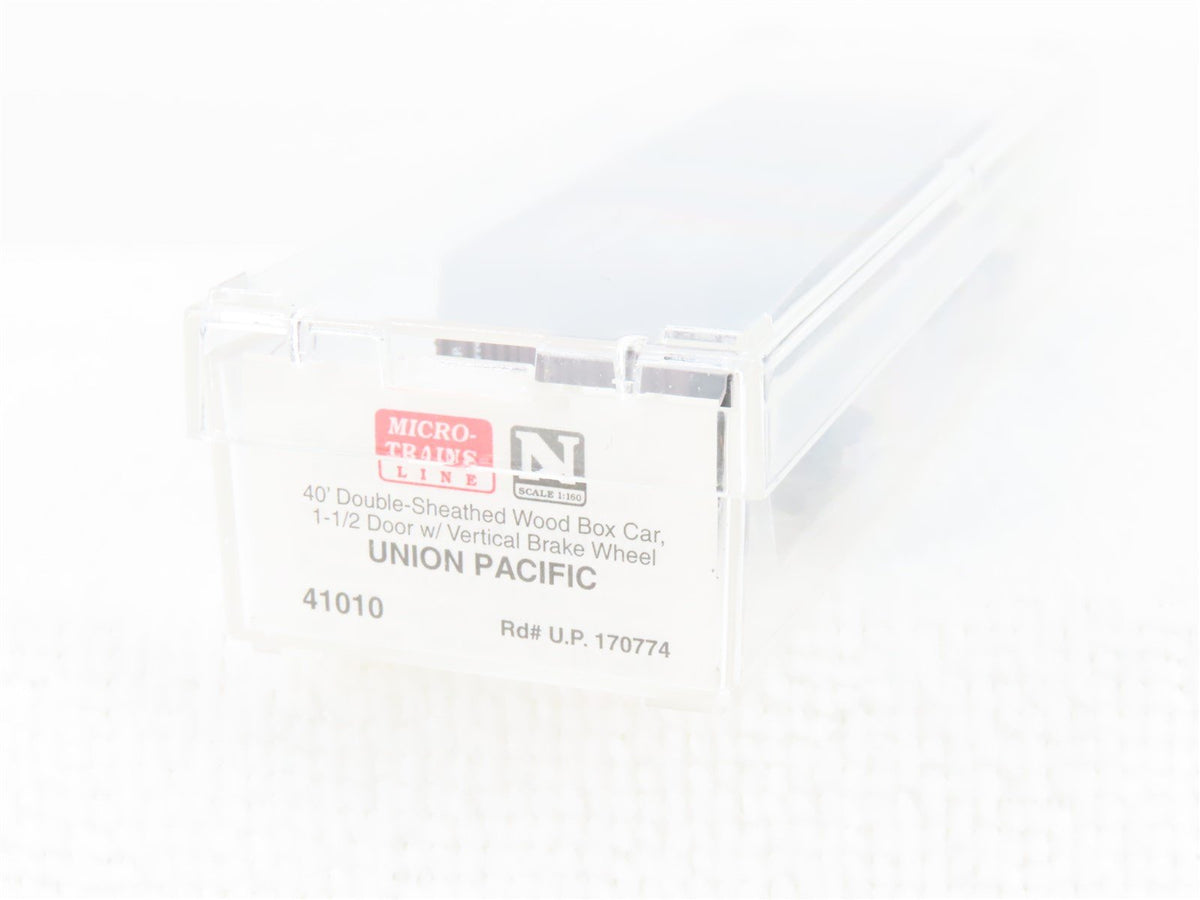N Scale Micro-Trains MTL 41010 UP Union Pacific 40&#39; Wood Auto Boxcar #170774