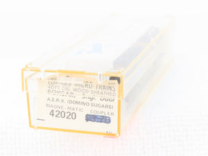 N Scale Micro-Trains MTL 42020 ASRX Domino Sugars 40' Wood Boxcar #499