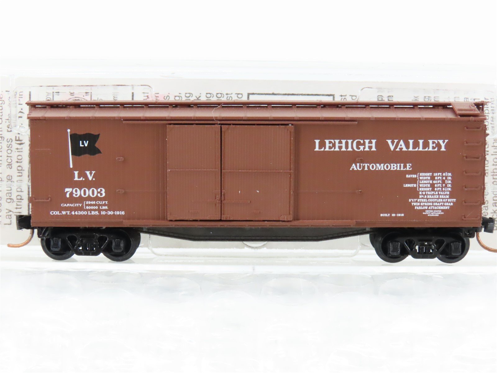 N Scale Micro-Trains MTL 41020 LV Lehigh Valley 40' Wood Boxcar #79003