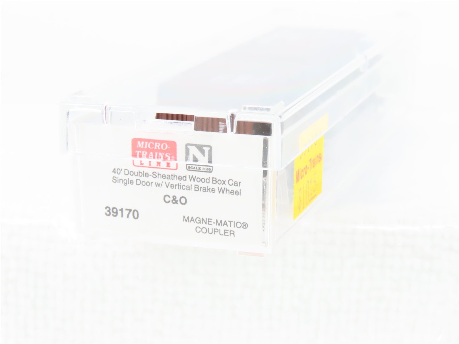 N Scale Micro-Trains MTL 39170 C&O Chesapeake & Ohio 40' Wood Boxcar #84827