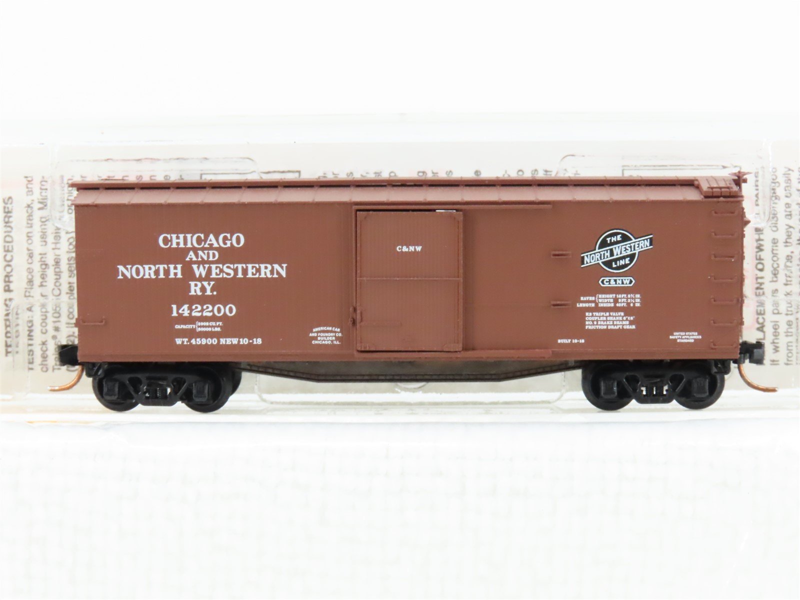 N Scale Micro-Trains MTL 39160 CNW Chicago & Northwestern 40' Boxcar #142200