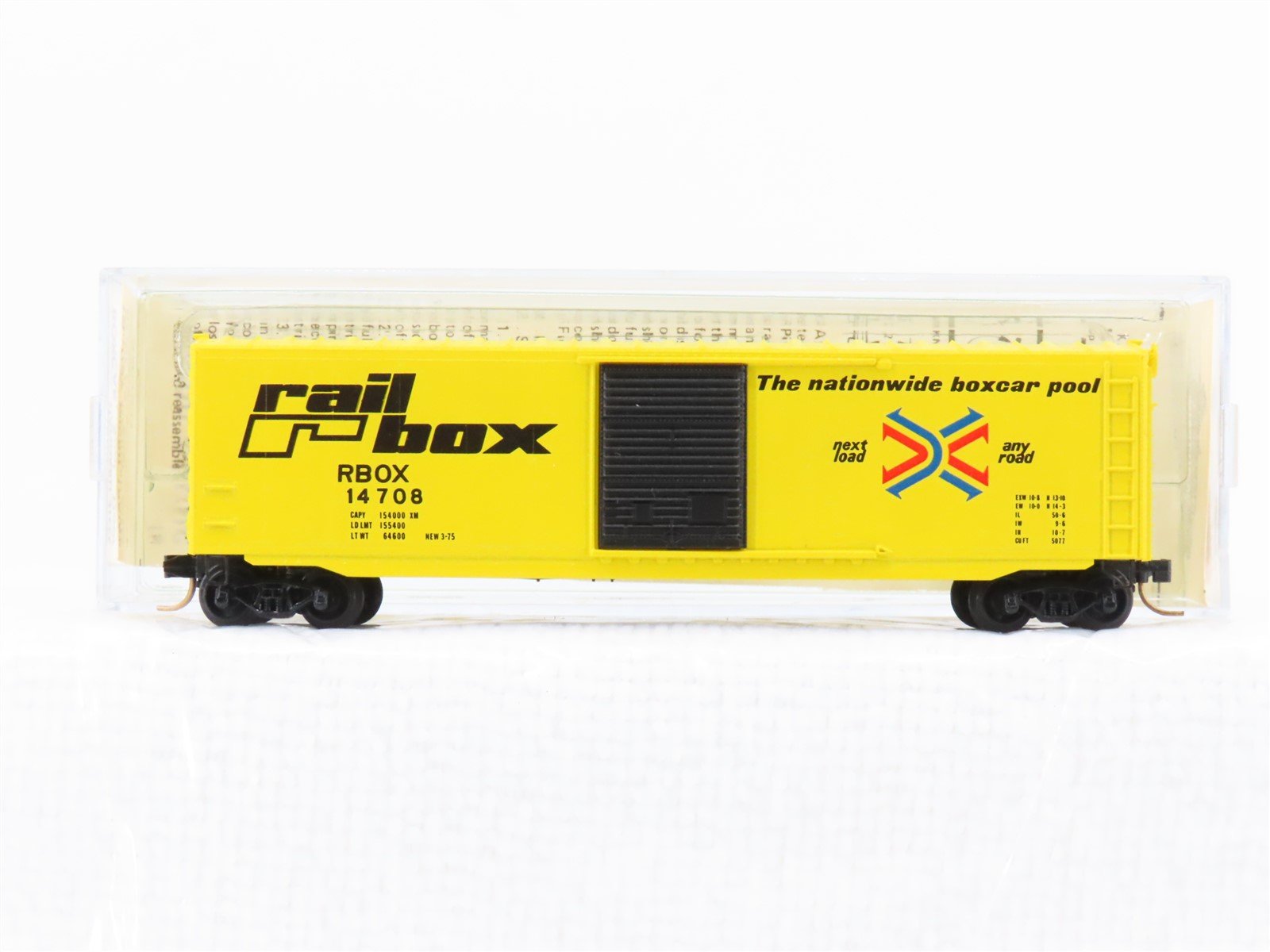 N Scale Micro-Trains MTL 39020 RBOX Railbox 50' Standard Boxcar #14708