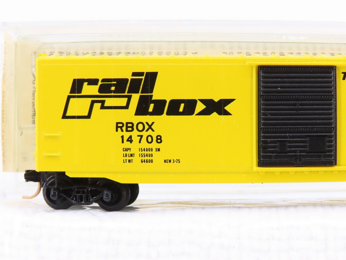 N Scale Micro-Trains MTL 39020 RBOX Railbox 50&#39; Standard Boxcar #14708