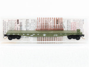N Scale Micro-Trains MTL 45180 USAX US Army 50' Fishbelly Flatcar #38066