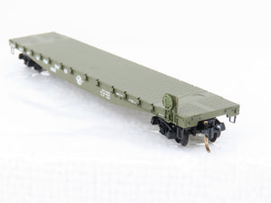 N Scale Micro-Trains MTL 45180 USAX US Army 50' Fishbelly Flatcar #38066