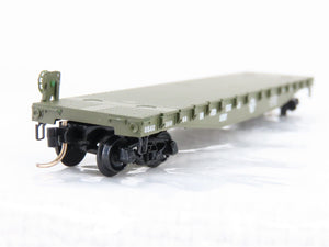 N Scale Micro-Trains MTL 45180 USAX US Army 50' Fishbelly Flatcar #38066