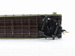 N Scale Micro-Trains MTL 45180 USAX US Army 50' Fishbelly Flatcar #38066