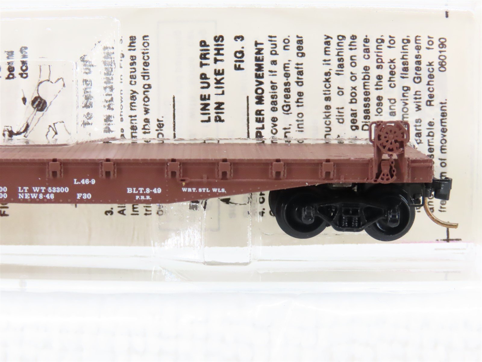 N Scale Micro-Trains MTL 45140 PRR Pennsylvania 50' Fishbelly Flatcar #470182