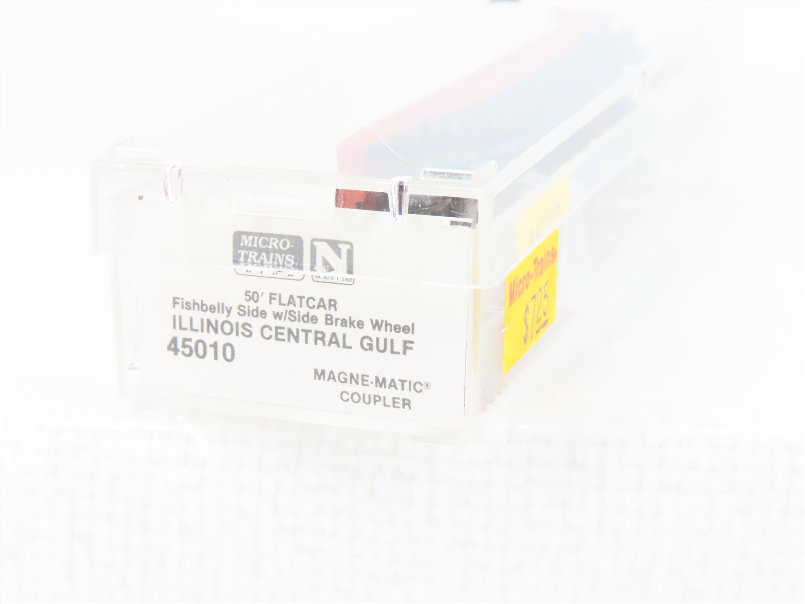 N Micro-Trains MTL 45010 ICG Illinois Central Gulf 50' Fishbelly Flatcar #60615